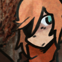 a drawing of empires SMP fwhip sitting in the window of an overgrown and abandoned brick building. the background is a photograph.